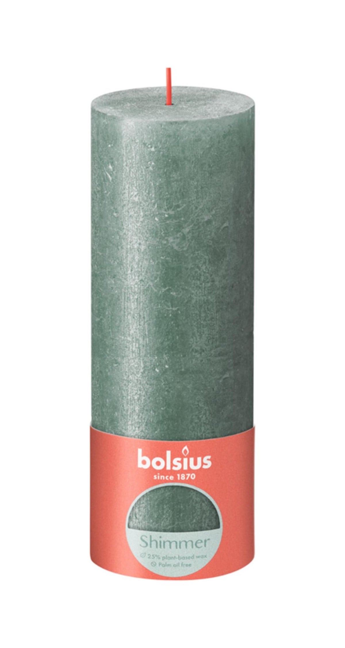 Candela a colonna rustica Bolsius 190 68 blu