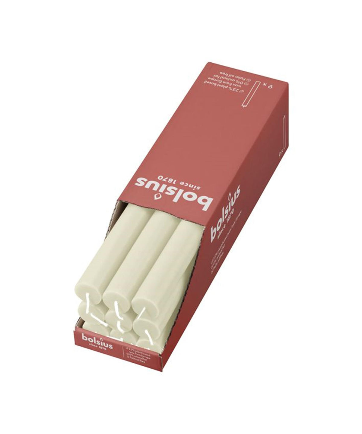 Candela da tavolo rustica Bolsius perla morbida 270 23mm