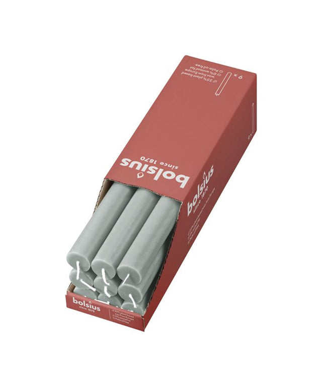 Candela da tavolo rustica Bolsius verde giada 270 23mm