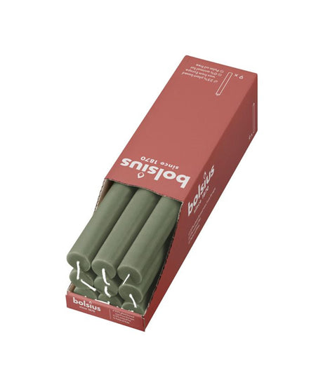 Candela da tavolo rustica Bolsius oliva fresca 270 23mm