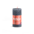 Candela a colonna Bolsius 100 50 rustico blu ardesia - blu ardesia