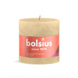 Candela a colonna Bolsius 100 100 rustico avena beige-avena beige