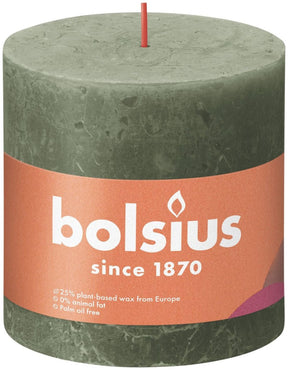 Bolsius candela rustica 100 100 oliva