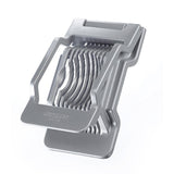 Tagliauova Westmark per fette rotonde e ovali, fili da taglio in acciaio inossidabile tensionati individualmente, acciaio inossidabile alluminio, justus, grigio, 10402260