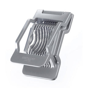 Tagliauova Westmark per fette rotonde e ovali, fili da taglio in acciaio inossidabile tensionati individualmente, acciaio inossidabile alluminio, justus, grigio, 10402260