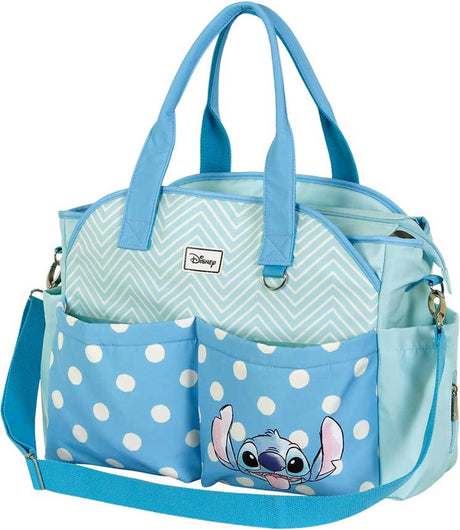 Charactermania - Disney - Lilo e Stitch - borsa per bambini - pratica borsa per pannolini per il passeggino - blu