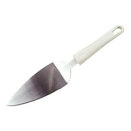 Aro houseware paletta per torta tagliapasta in acciaio inox con manico in plastica bianca