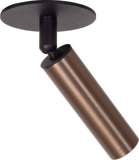 Lucide keoni - plafondspot (plafondlamp) - ø 8 cm - led - 1xg9 - koffie - essential