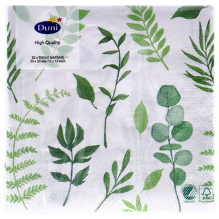 Duni napkins greenery 33x33 cm | 12 pezzi