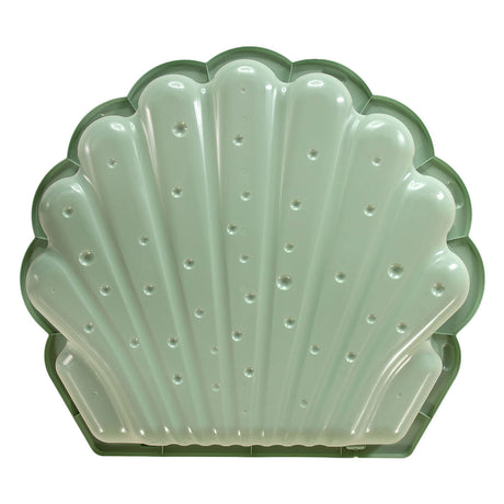 Conchiglia verde acqua e sabbia pastello - 2 pz.