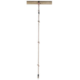 Swinging Climbing Rope con 2 anelli, 190 cm