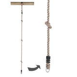 Swinging Climbing Rope con 2 anelli, 190 cm