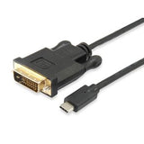 Equip 133468 cavo USB tipo C a DVI-D, maschio maschio, dritto, 1,8 m, nero