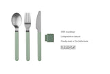 Set posate Mepal Silueta 3 pezzi - bianco nordico