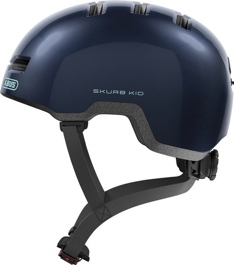 Abus skurb kid - casco da bicicletta - bambino blu notte m (50 - 55 cm)