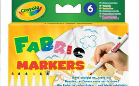 Crayola - 6 pennarelli per stoffa