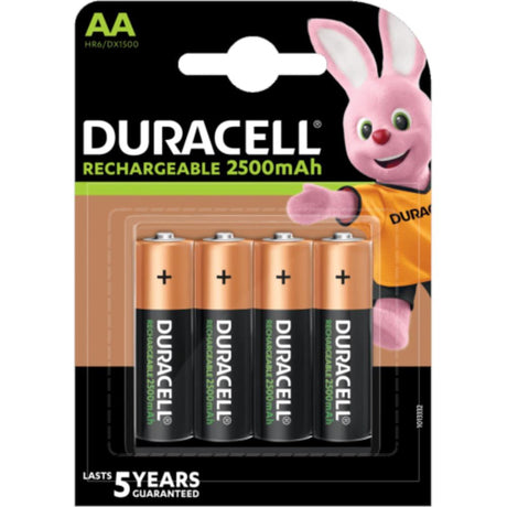 Batteria Duracell AA 2500mah 1.2v ricaricabile (4pz)