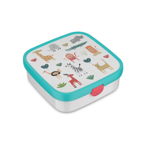 Mepal bento lunch box grande campus - 1,25 l - inclusi 2 contenitori bento rimovibili a tenuta stagna forchetta - amici degli animali