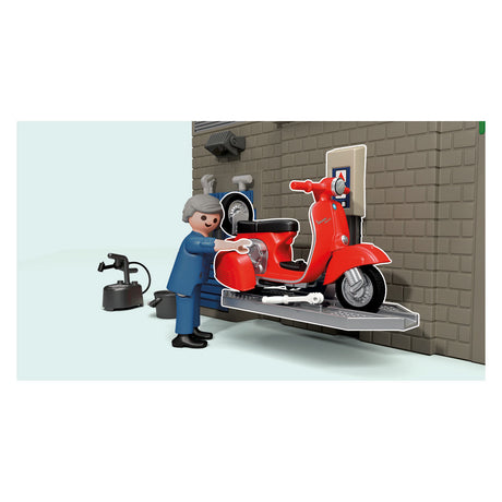 Garage per Vespa Playmobil anni '60 - 71621
