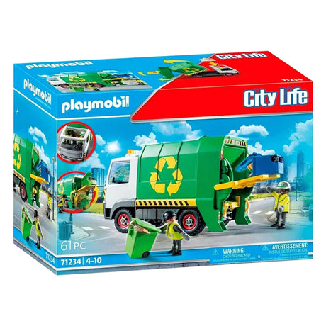 Playmobil City Life camion della spazzatura per il riciclaggio - 71235