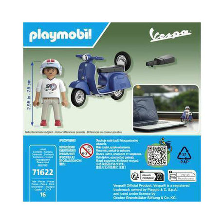 Playmobil 1969 Vespa 150 Sprint Veloce Blu - 71623