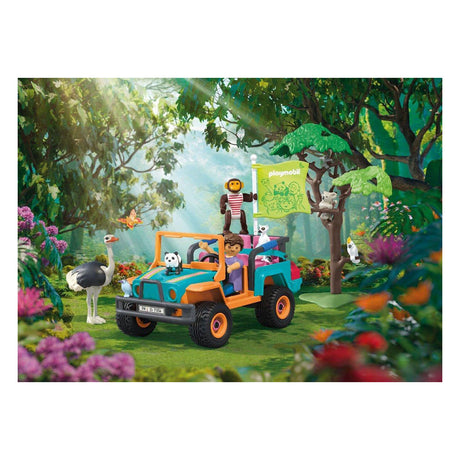 Playmobil animali amici colorato veicolo fuoristrada - 71855