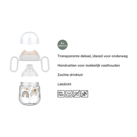 Mepal sunshine arcobaleno tazza con beccuccio antigoccia mio 200ml