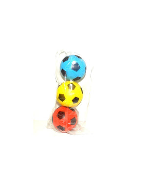 Palloni in schiuma dell'Adriatico ø70mm decorazione calcio sacchetto da 3 pezzi
