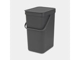 Pattumiera Brabantia sort go - 12 litri - grigio scuro