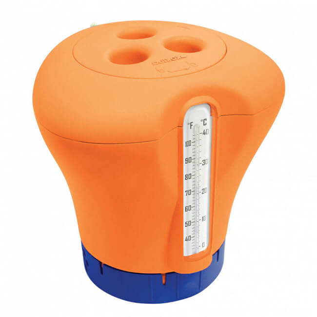 Galleggiante per cloro per piscina comfort con termometro