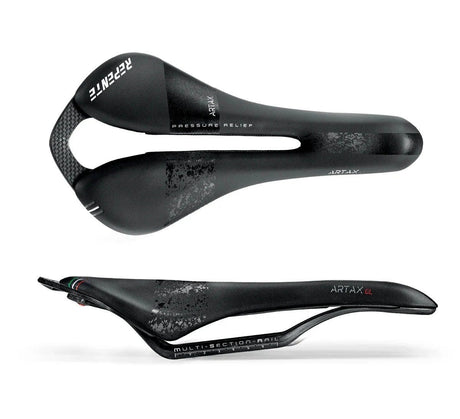 Sella F-tech repente artax gl 132mm lcf technology binari in carbonio nero fango