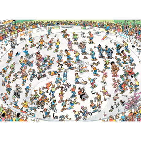 Puzzle Jumbo Jan van Haasteren skateboard nella ciotola 1000 pezzi