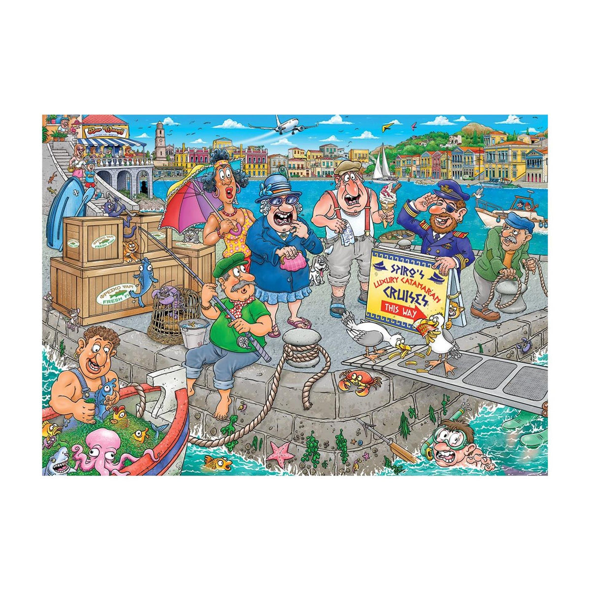 Jumbo wasgij puzzle originale 47 - nella barca! - 1000 pezzi.
