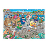 Jumbo wasgij puzzle originale 47 - nella barca! - 1000 pezzi.