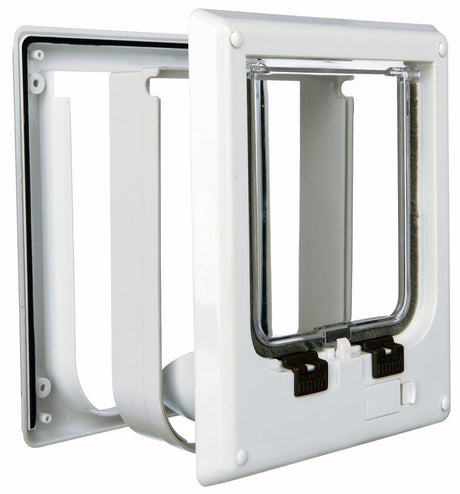 Trixie porta per gatti a 4 vie elettromagnetica bianca