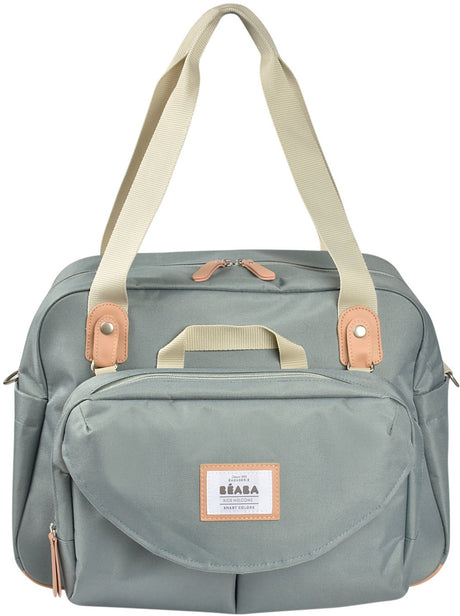 Béaba geneve - borsa per pannolini - borsa per la cameretta - stile modulare - grande capacità - incluso fasciatoio per borsa isotermica per il pranzo - verde