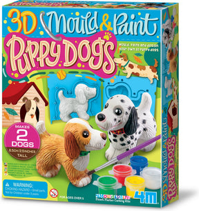 4m lavoretti - versa e dipingi - cuccioli di cane 3D - giocattoli creativi - 5+