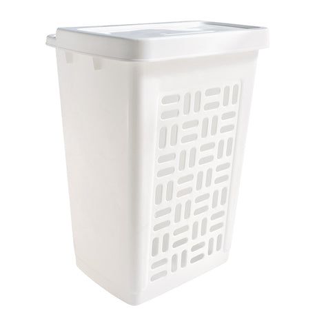 Portabiancheria Sunware Basic 60 litri in plastica bianca 44,5x33x60 cm
