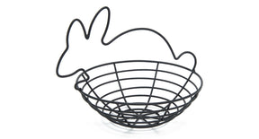 Metal rabbit basket ø23x23cm