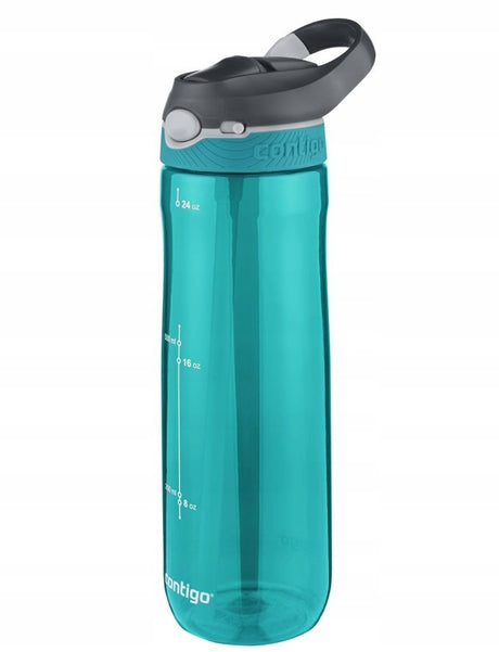 Borraccia Contigo Ashland con beccuccio automatico e cannuccia | grande borraccia senza BPA da 720 ml | bottiglia sportiva | borraccia a tenuta stagna | ideale per la scuola, la palestra, il ciclismo, la corsa, le passeggiate | immersioni subacquee