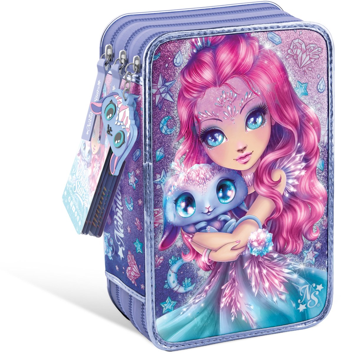 Stelle nebulose - astuccio da 3 pezzi - cristalia agatha