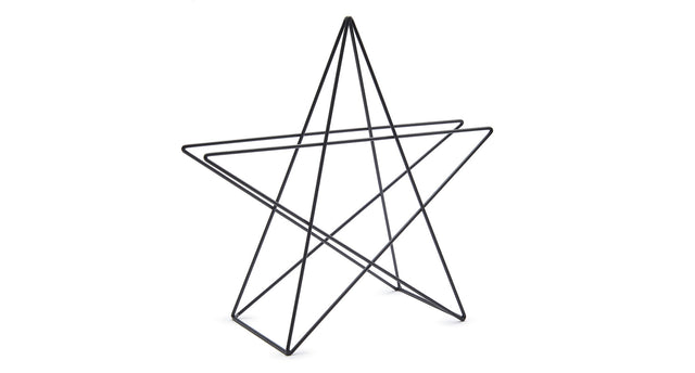 Metal 3d star 36x14x30cm black