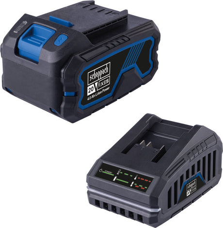 Starter set Scheppach batteria 20v + caricabatteria SBSK4.0 (1x batteria 4.0ah) - 7909201721