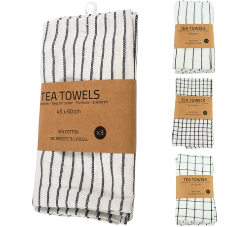 Set strofinacci 3 pezzi 45x60 cm 4 assortiti