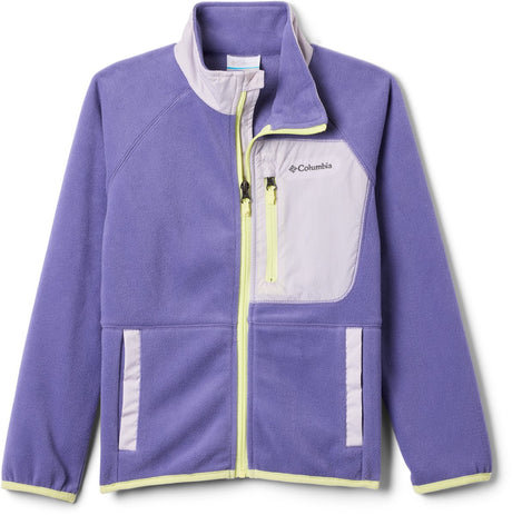 Maglione da esterno Columbia fast trek™ v con zip intera per bambini - Stormwatch, lavanda perla