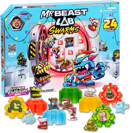 Moose Toys Mrbeast Lab Swarms - Serie Hyper Fusion - Calendario dell'Avvento Swarms