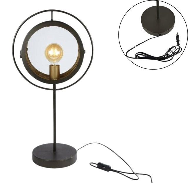 Lampada da tavolo Ngk vetro e metallo 65cm