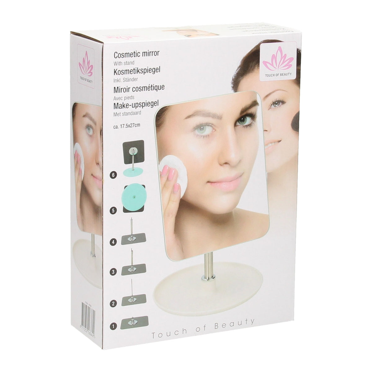 Specchio per il trucco con standard