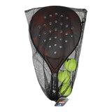 Racket set adrenix padel con 3 palline - rosso