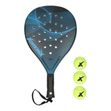 Set padel Adrenix racchetta con 3 palline - blu